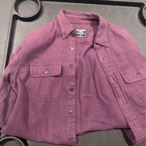 Abercrombie & Fitch Casual Button Down in Rich Purple